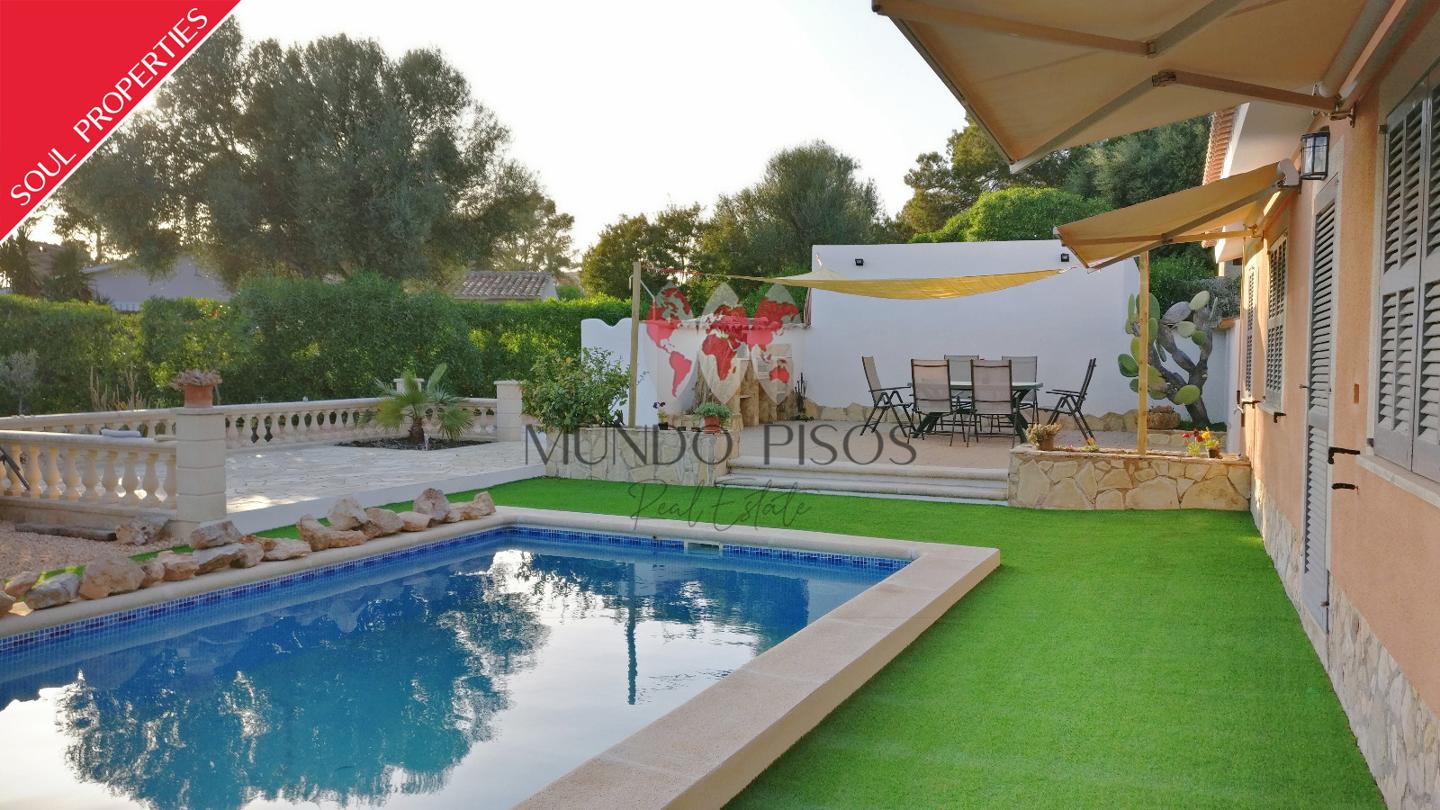 Chalet unifamiliar con piscina y jardín en Cala Pi, Vallgornera, Mallorca, Islas Baleares