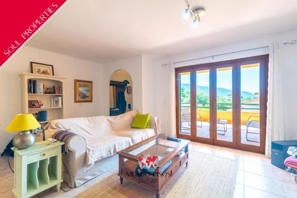 Semi-detached duplex house in Calvià Pueblo, Mallorca, Balearic Islands.