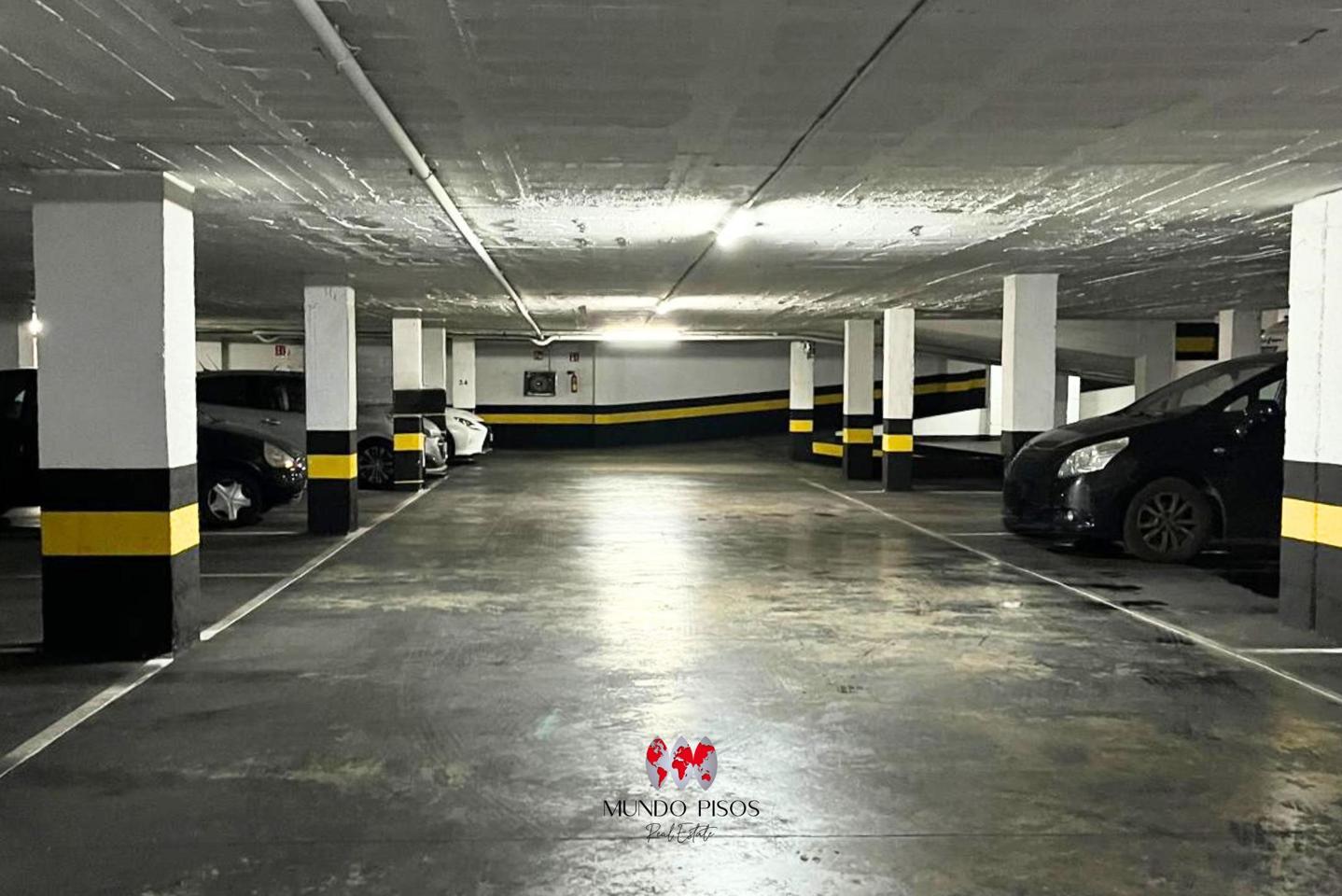 Parking in Olmos area, Downtown District, Palma de Mallorca, Balearic Islands.