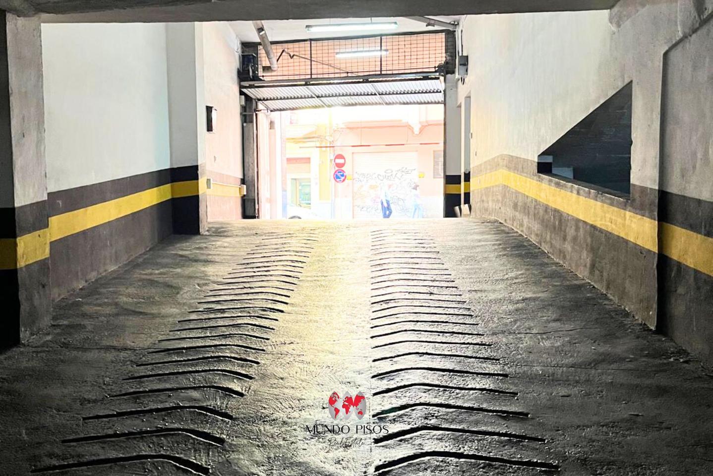 Parking in Olmos area, Downtown District, Palma de Mallorca, Balearic Islands.