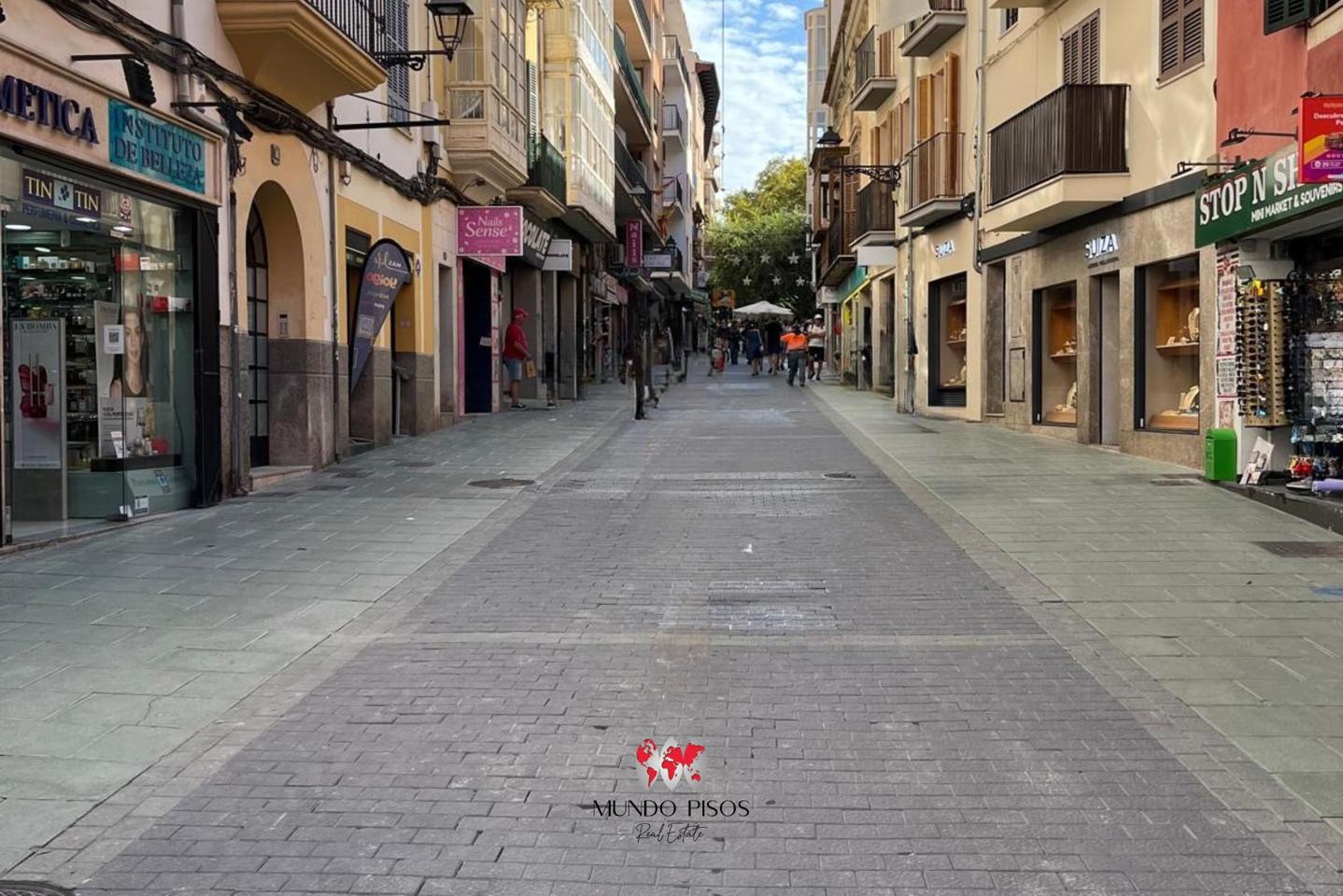 Parking in Olmos area, Downtown District, Palma de Mallorca, Balearic Islands.