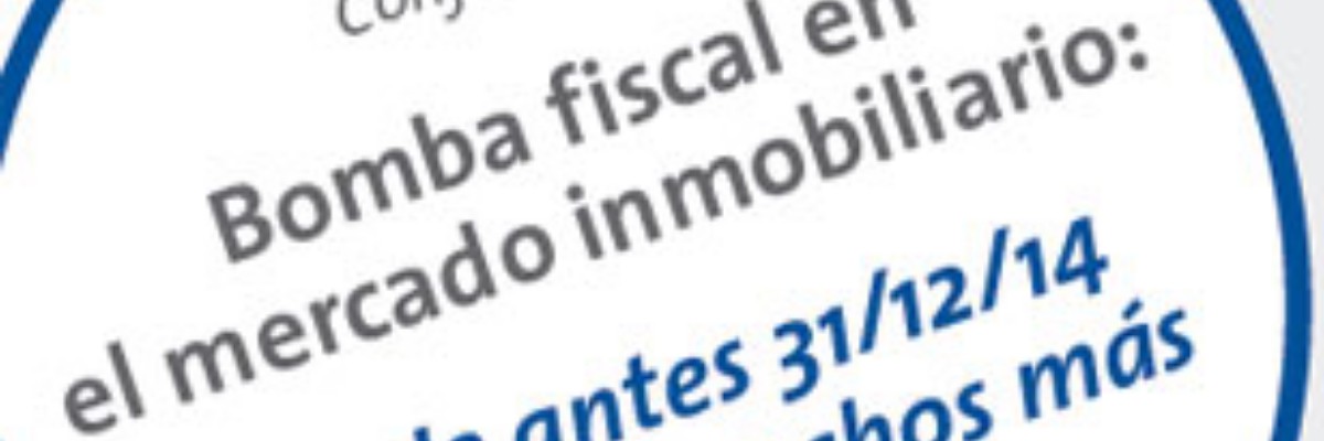 Conferencia: Bomba Fiscal en el mercado inmobiliario