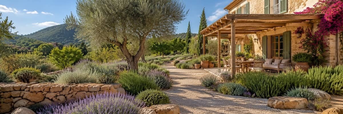 Jardines mediterráneos sostenibles en Mallorca